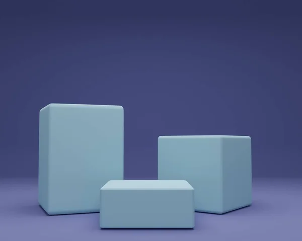 Ticari geçmiş. Geometrik olan en küçük sahne. Kozmetik ürün sunumu için asgari soyut arkaplan. Pastel arka planda 3d podyum