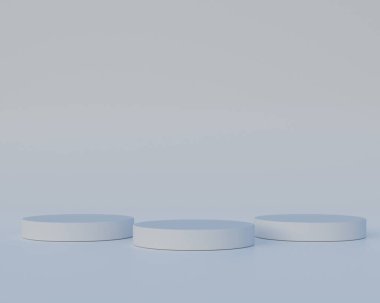 Kozmetik ürünler standı. Ürün sunumu taklit ediliyor. Ürün sunumu. Kozmetik ürünler standı. 3D görüntüleme. Modern minimal tasarımda geometrik formlar. Görünüm dosyası.