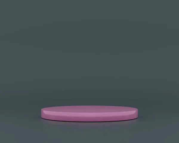 Geometric forms in modern minimal design. Minimal 3d rendering. 3d cylinder podium on pastel background. 3d background product display podium scene with geometric platform. Minimal scene.