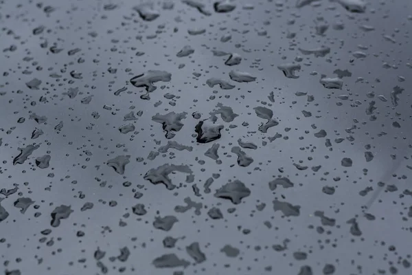 비행기의 빗방울을 가까이 — 스톡 사진