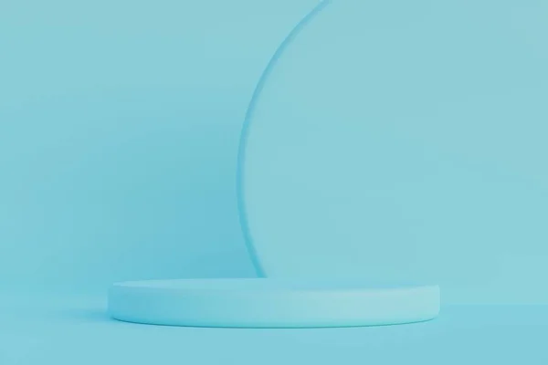 3d cylinder podium on pastel background. Product display presentation. Minimal 3d rendering. Pastel colors minimal scene. Podium stage pedestal or platform. Commercial background. Geometric shape.