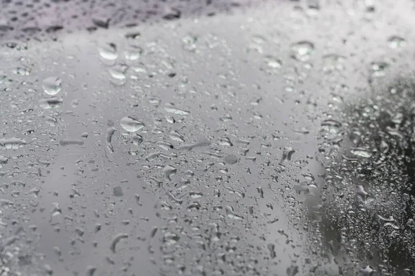 Raindrops Windshield Car Raindrops Glass —  Fotos de Stock