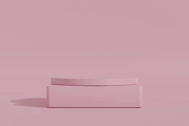 Commercial background. 3d background product display podium scene with geometric platform. Product display presentation. 3d rendering. Abstract geometry concept.