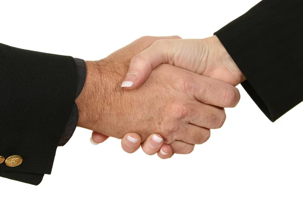 Samec samice handshake — Stock fotografie