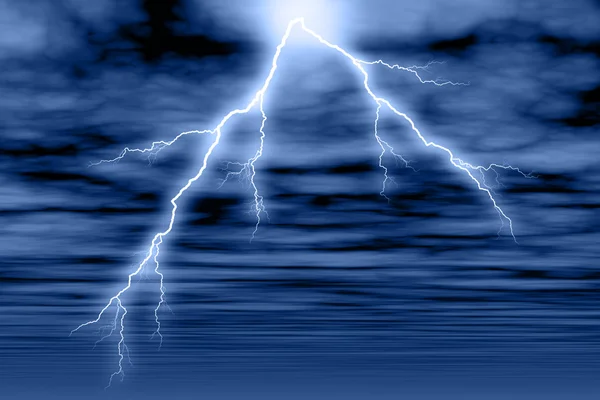 Storm Cloud & Lightning — Stockfoto