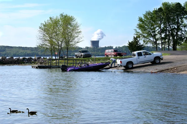 Bateau au parc — Photo