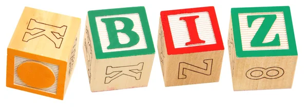 Alphabet Blocks .BIZ — Stock Photo, Image