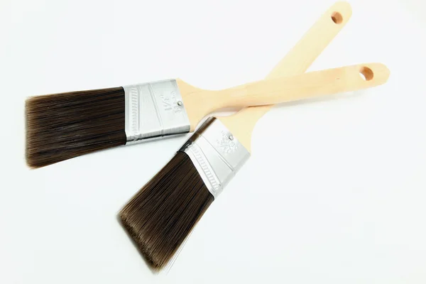 Nettoyer les nouvelles brosses à peinture — Photo