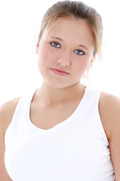 High Key Portrait of Teen Girl — Stock Photo, Image