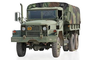 Bizi izole kırpma yolu ile askeri kamyon