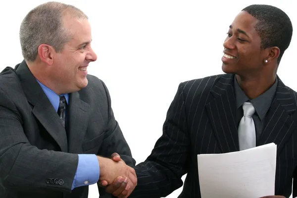 Podnikatelé handshake — Stock fotografie