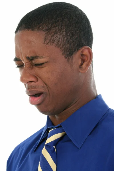 Stock Photography: Man Smelling Something Awful — Stock Photo, Image