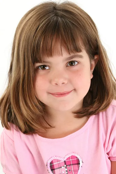 Close Up de bela menina de cinco anos — Fotografia de Stock