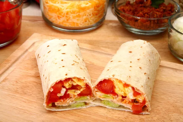 Snídaně burrito — Stock fotografie