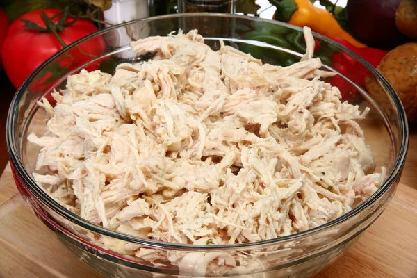 Shredded Chicken — Stock Photo, Image