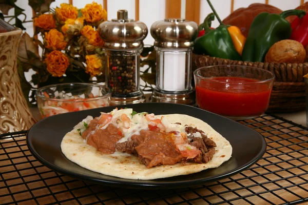 Tacos carne asada — Stockfoto