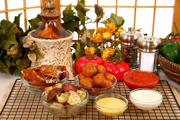 Italian Appetizers and Sauces — Stock Photo, Image