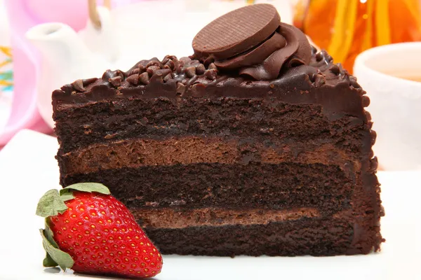 Torta al cioccolato — Foto Stock