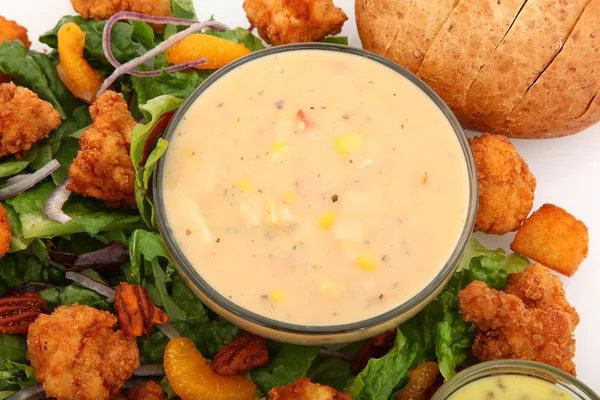 Shrimp and Lobster Chowder — Stock Image Shrimp and Lobster Chowder Royalty Free Stock Photos