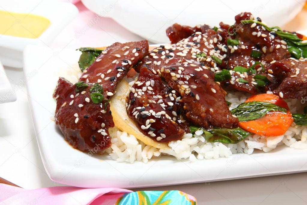 Japanese Teriyaki Beef — Stock Photo © duplass 12977758