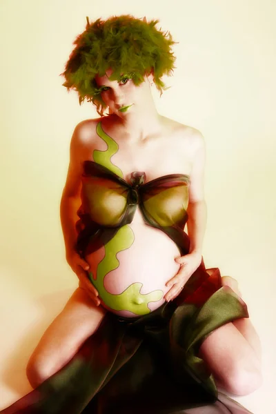 Retrato artístico da maternidade — Fotografia de Stock
