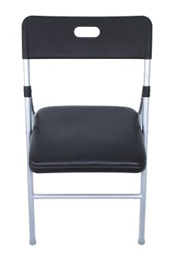 siyah ve gümüş beyaz katlanır sandalye