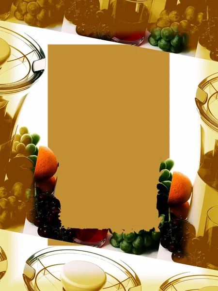 Food Themed Frame — Stock Photo, Image