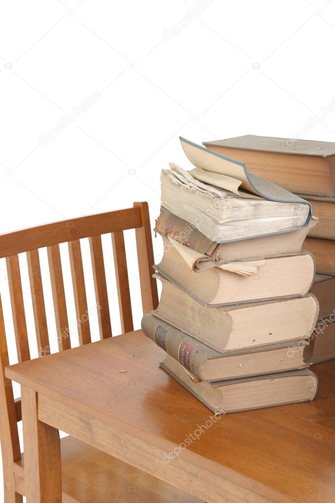 Old Law Books on Table