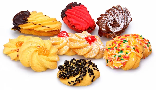 Pile of assorted Italian Biscottie Cookies — Stock Photo, Image