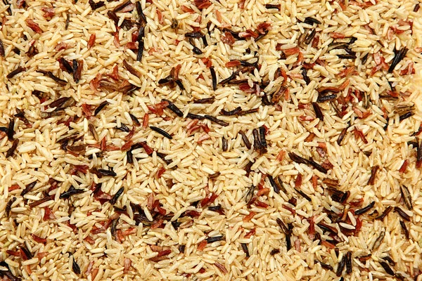 Red, White, Brown Wild Rice Mixed — Stock Photo, Image