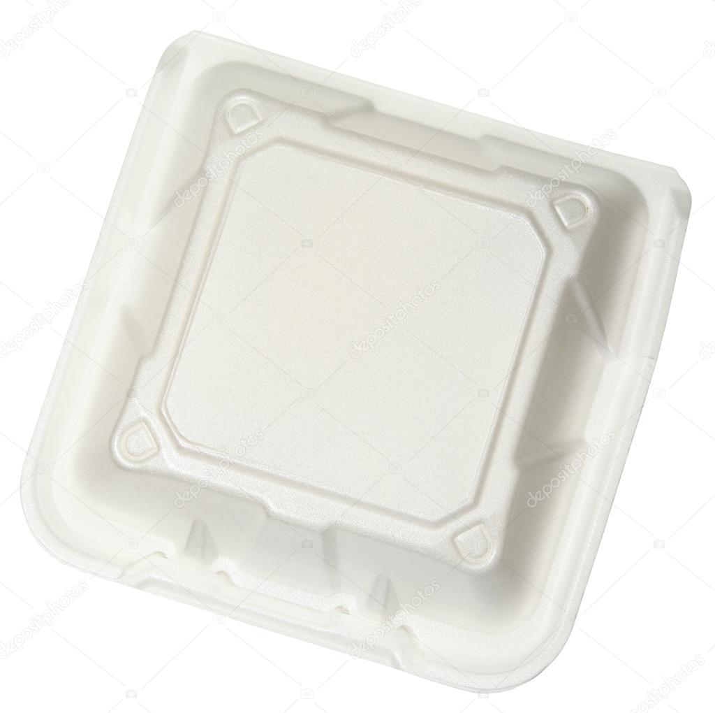 Top View Closed Styrofoam Food Container