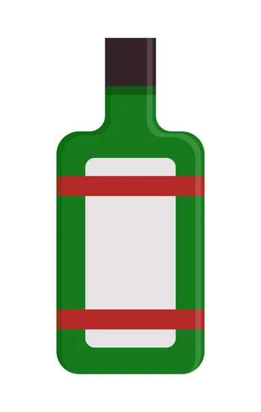 Алкогольная Красочная Иллюстрация Бутылки Знак Алкогольного Коктейля Бар Меню Плоский — стоковый вектор