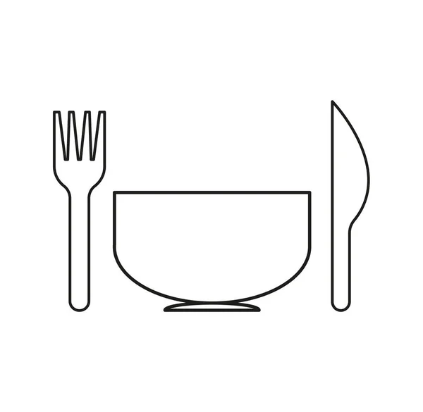 Zestaw Wektorowych Narzędzi Kuchennych Ikona Menu Restauracji Widelec Wektorowy Logo — Wektor stockowy