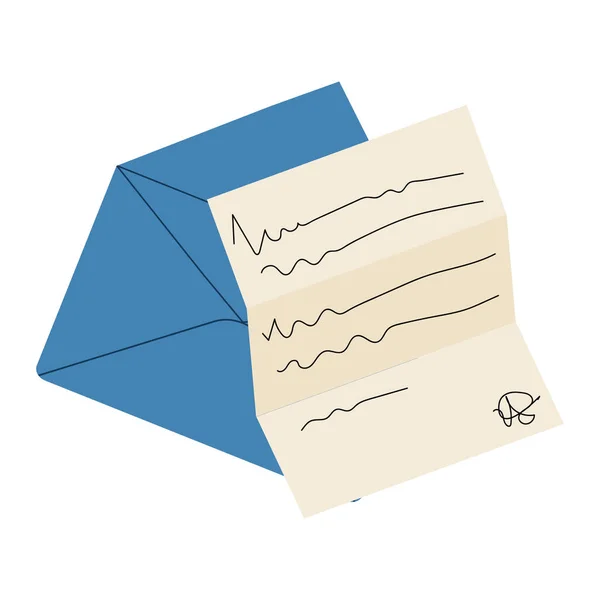 Envelopes Com Mails Postmarks Postais Ilustração Vetorial Várias Cartas Papel —  Vetores de Stock