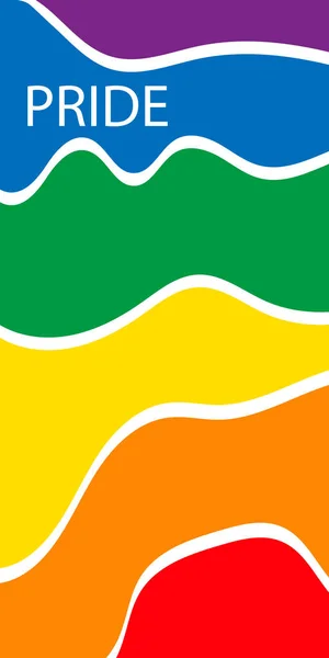 Pride Mont 2022带有国旗的标志卡 横幅爱情就是爱情 色彩斑斓的彩虹 白色背景 矢量社交媒体模板 — 图库矢量图片