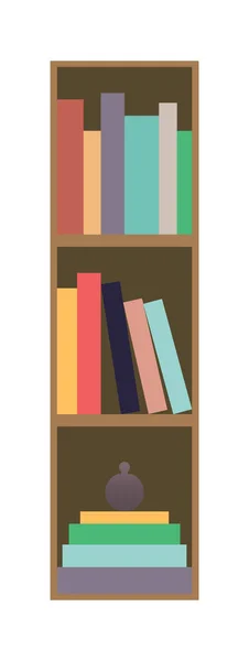 Stapels Boeken Voor Het Lezen Leerboeken Voor Het Onderwijs Vector — Stockvector