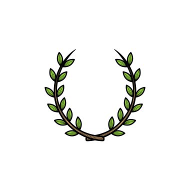 Çelenk el çizimi çizimi çizim vektör tasarımı