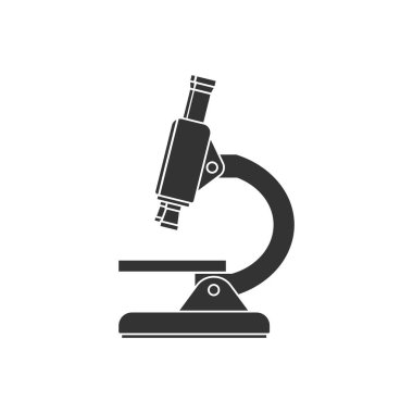 Mikroskop simgesi tasarım şablon çizimi
