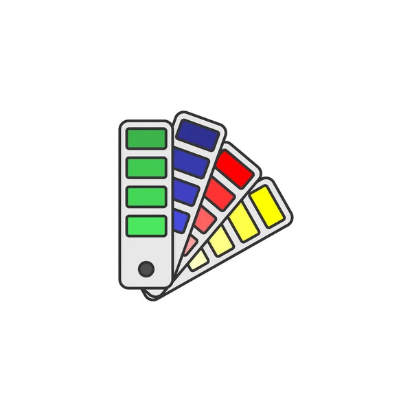 Pantone Farbe Symbol Design Vorlage Vektor Illustration — Stockvektor
