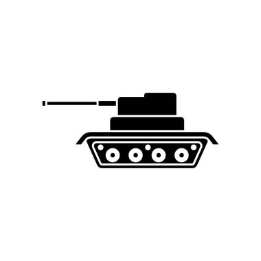 Tank simgesi tasarım şablonu izole edilmiş vektör illüstrasyonu