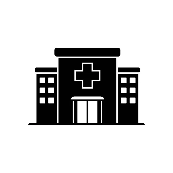 Hospital Icono Diseño Plantilla Ilustración Vector Aislado — Archivo Imágenes Vectoriales