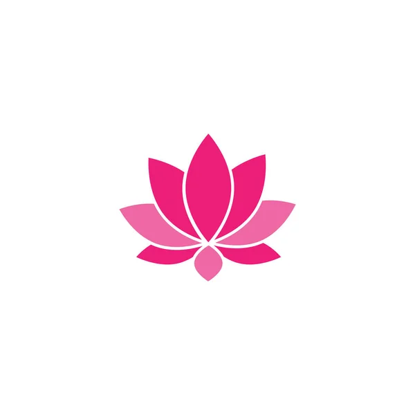 Lotus Bloem Pictogram Ontwerp Template Vector Geïsoleerde Illustratie — Stockvector