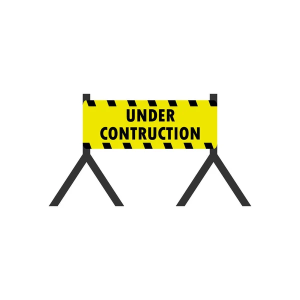 Under construction icon design template vector isolated illustration — Stock Vector