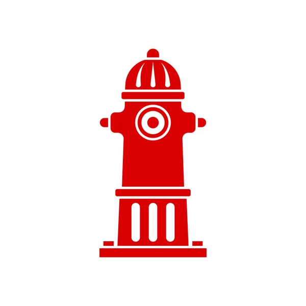 Ilustração isolada do vetor do modelo do ícone do hidrante de fogo —  Vetores de Stock
