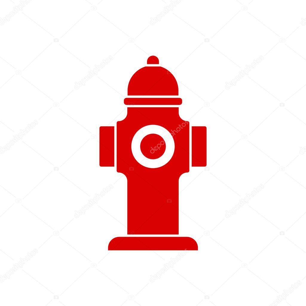 Fire hydrant icon design template vector isolated illustration