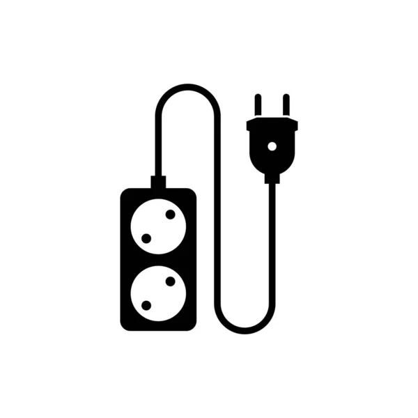 Elettricità Spina Icona Modello Progettazione Illustrazione Isolato — Vettoriale Stock