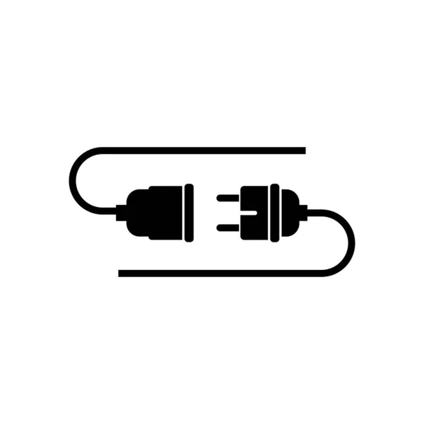Eletricidade Plug Ícone Design Modelo Ilustração Isolado —  Vetores de Stock