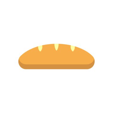 Ekmek simgesi tasarım şablonu izole illüstrasyon vektör