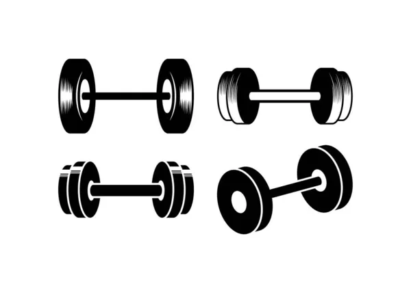 Barbell Icon Design Template Vector Isolated Illustration — Stock Vector