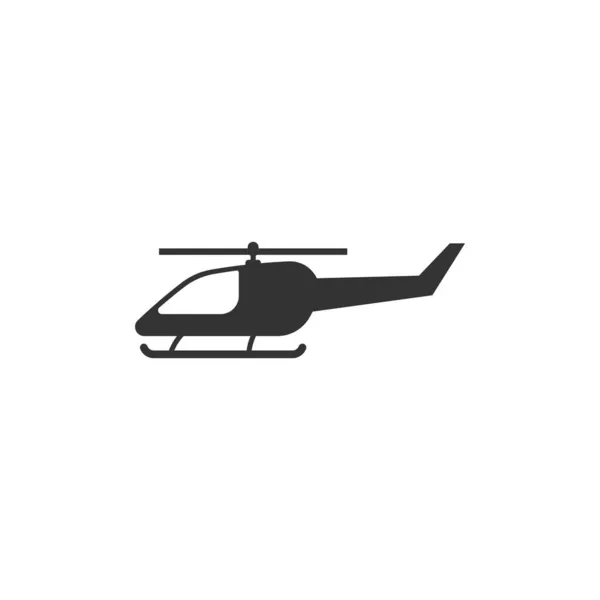 Elicottero Icona Modello Progettazione Vettoriale Isolato Illustrazione — Vettoriale Stock